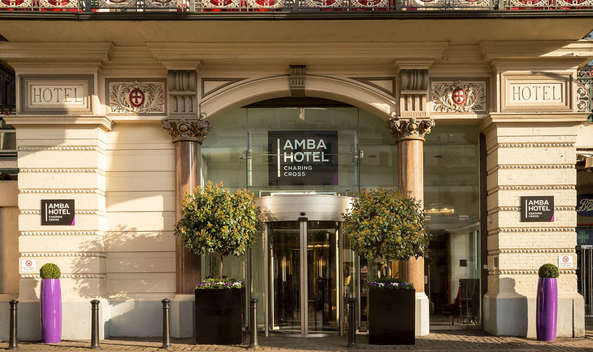 Photograph of the Amba Hotel in Charing Cross where the War to Peace® conflict management course is held