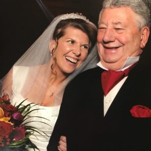 Chloe’s Wedding photo with her formally estranged Dad